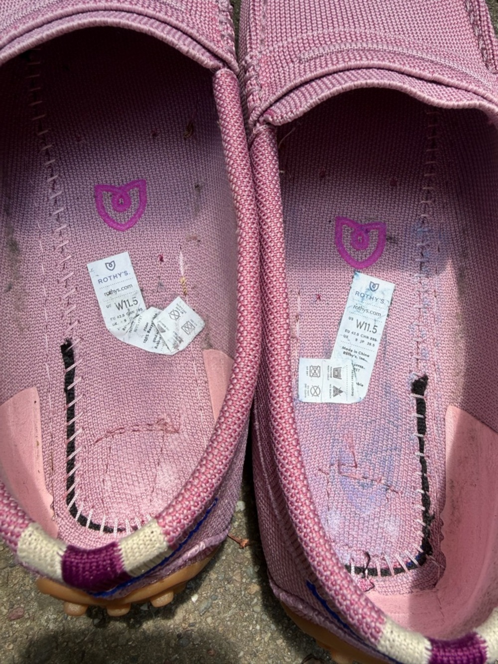 Rothy's Dusty Rose Pink Slip-On Loafers - Picture 6 of 12